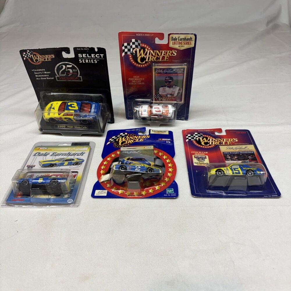 1990s NASCAR Winner's Circle Dale Earnhardt Die cast Racing Car Lot